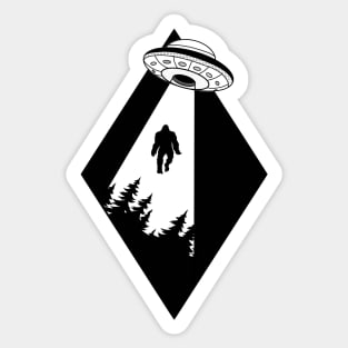 So That's What Happened to Bigfoot - White Background Sticker